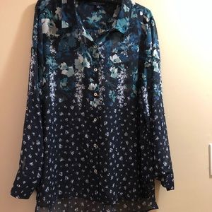 Tommy Hilfiger floral button up blouse